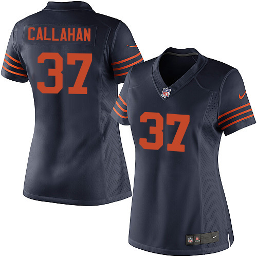 Women's Limited Bryce Callahan Nike Jersey Navy Blue Alternate - #37 1940s Throwback NFL Chicago Bears